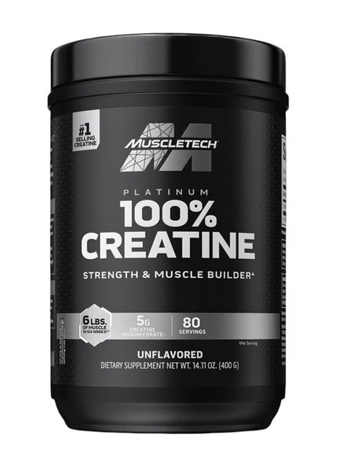 Platinum 100%  Creatine Unflavoured 80 Servings 400g