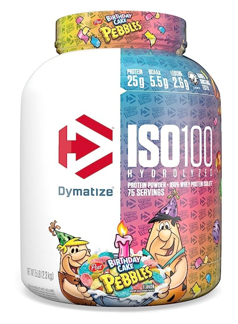 Dymatize - Iso100 Birthday Cake Pebbles 5LB - Image 1