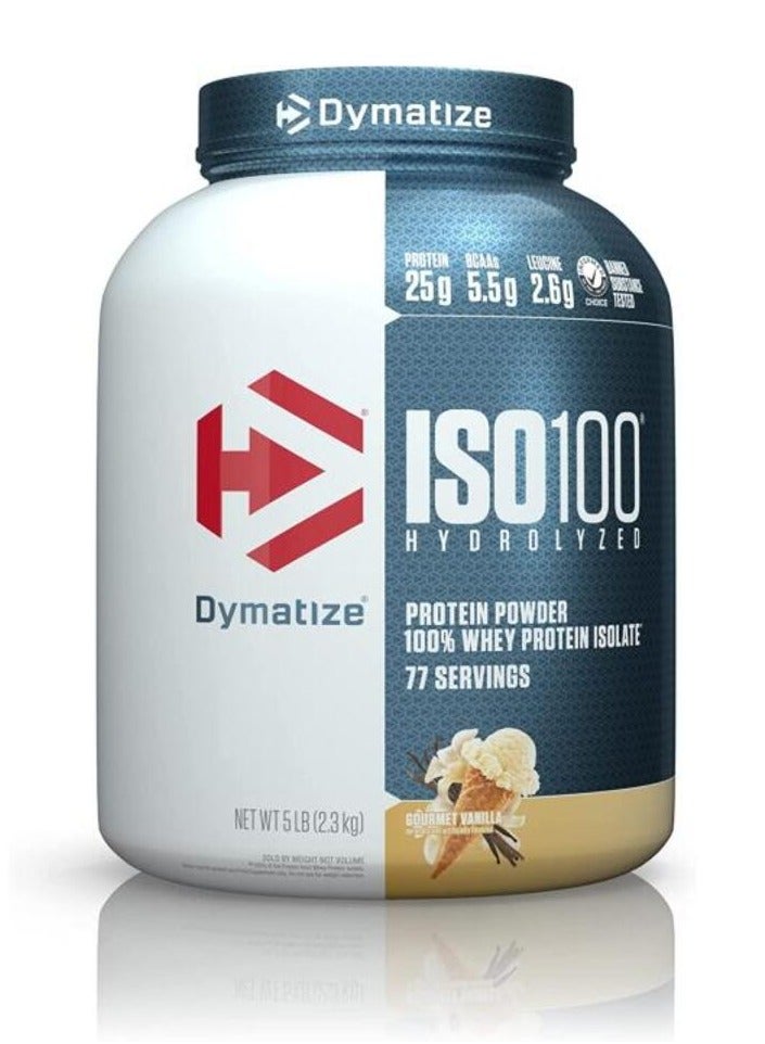 Dymatize Iso100 Gourmet Vanilla 5Lb  - Image 1