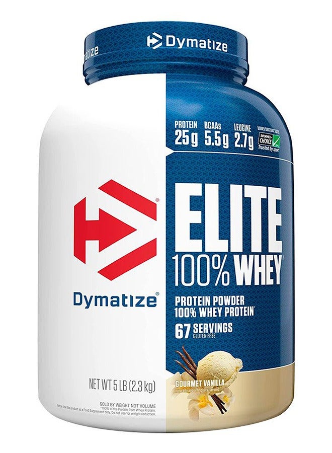 Dymatize Elite Whey Gourmet Vanilla 5Lb  - Image 1