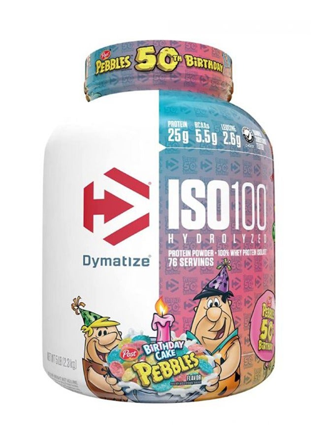Dymatize ISO 100 Hydrolyzed Whey Protein Birthday Cake 5Lb