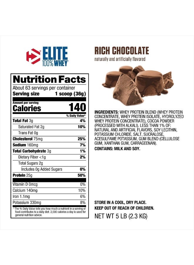 Dymatize Elite Casein Rich Chocolate 4Lb  - Image 3