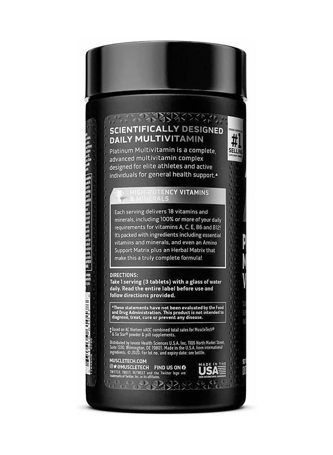MuscleTech Platinum Multi Vitamin 90ct US (RB) - Image 3
