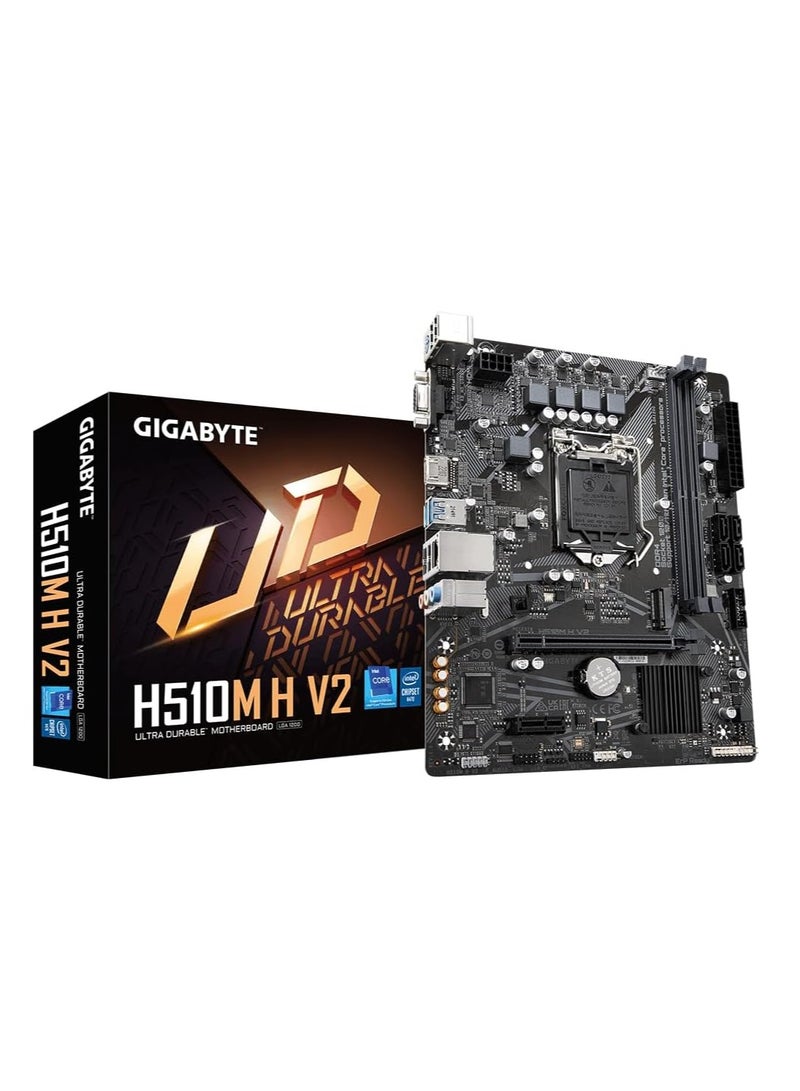 GIGABYTE H510M H V2 Black Motherboard - Image 1