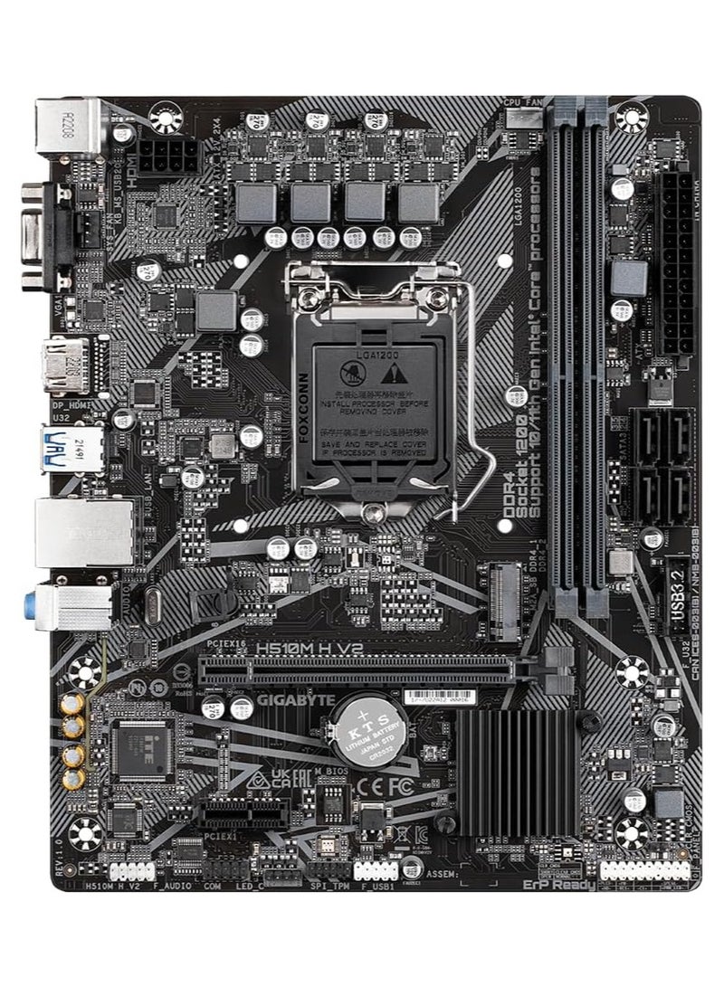 GIGABYTE H510M H V2 Black Motherboard - Image 2