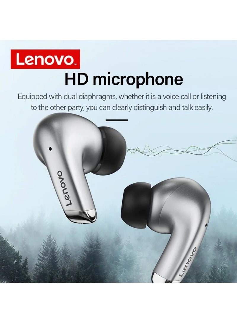 Lenovo LP5 Wireless Bluetooth Earbuds HiFi Music Earphone With Mic Headphones Sports Waterproof Headset Grey - Image 3