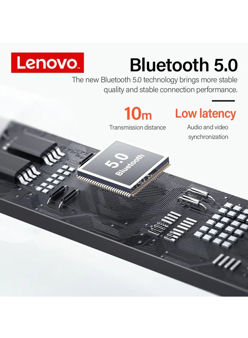 Lenovo LP5 Wireless Bluetooth Earbuds HiFi Music Earphone With Mic Headphones Sports Waterproof Headset Grey - Image 4