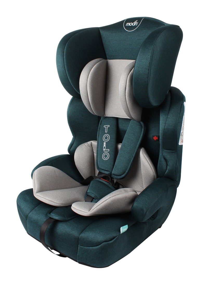 Moon - Tolo Group 9M to 11 Years Kids Car Seat, Green - Image 1