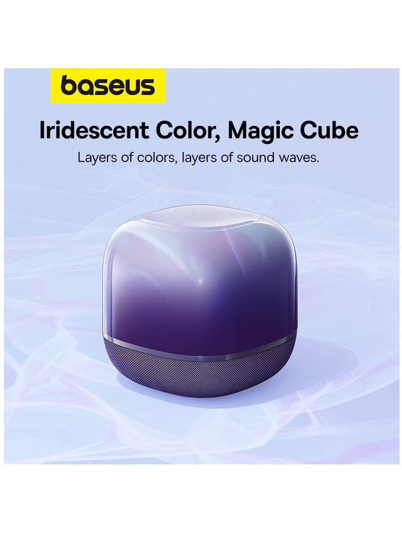 Baseus - AeQur V2 Portable Bluetooth Speaker TWS Bluetooth 5.0 Wireless Speaker 360° Sound Stage Powerful Bass 3EQ Modes Speakers Purple - Image 1