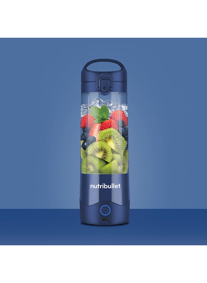 nutribullet Portable Blender for Protein Shake, Smoothie, Frozen Fruit & Ice, Tritan Plastic, BPA-Free with Handled Sip Lid, USB-C Rechargeable 2200mAh Battery, Dishwasher Safe Parts, 475 ml 100 W BD-BX630A-23 Navy Blue - Image 3
