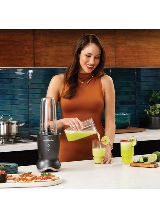 nutribullet - Ultra Personal Blender With Glow Illuminated Interface, Quietest Single-Serve Blender, Tritan™ Renew Cups, Stainless Steel Rapid Extractor Blade, 1 Year Warranty 900 ml 1200 W NB-500 Black - Image 1