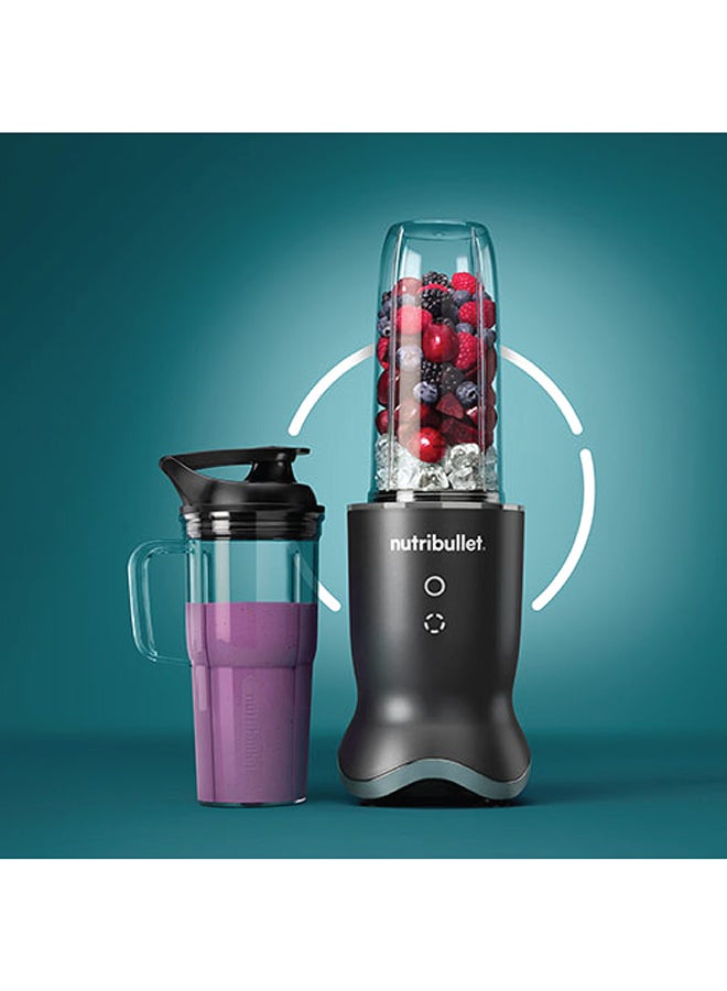 nutribullet - Ultra Personal Blender With Glow Illuminated Interface, Quietest Single-Serve Blender, Tritan™ Renew Cups, Stainless Steel Rapid Extractor Blade, 1 Year Warranty 900 ml 1200 W NB-500 Black - Image 1