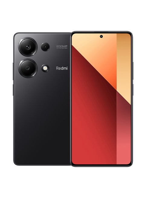 هاتف Redmi Note 13 Pro ثنائي الشريحة باللون الأسود الداكن وذاكرة الوصول العشوائي (RAM) سعة 8 جيجابايت وسعة 256 جيجابايت - الإصدار العالمي