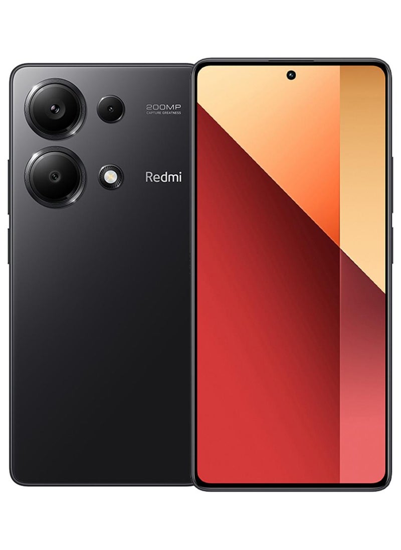 شاومي هاتف Redmi Note 13 Pro ثنائي الشريحة باللون الأسود الداكن وذاكرة الوصول العشوائي (RAM) سعة 12 جيجابايت وسعة 512 جيجابايت - الإصدار العالمي - Image 1