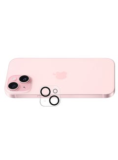 MARGOUN iPhone 15 Plus 3D Camera Lens Protector Tempered Glass 9H Hardness Ultra HD Anti-Scratch Easy To Install Case Friendly Full Coverage Guard Clear  - Image 3