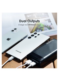 Energizer 20000 mAh Max Rapid Charging Power Bank With Dual USB-A Outputs, Dual Inputs, Micro-USB And Type-C And LCD Display Black  - Image 4