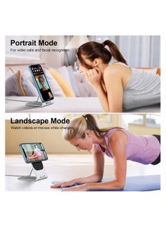 Energizer Ultimate WCP102 2 In 1 Magsafe Stand Charger/Desk Charger For iPhone 15, Fast Charging Stand For Airpods Magsafe Dock 360° Free Rotation For iPhone 15 Pro Max/14/13/12 Air Pods iPhone Earphones 3/2 Black  - Image 5