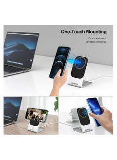 Energizer Ultimate WCP102 2 In 1 Magsafe Stand Charger/Desk Charger For iPhone 15, Fast Charging Stand For Airpods Magsafe Dock 360° Free Rotation For iPhone 15 Pro Max/14/13/12 Air Pods iPhone Earphones 3/2 Black  - Image 3