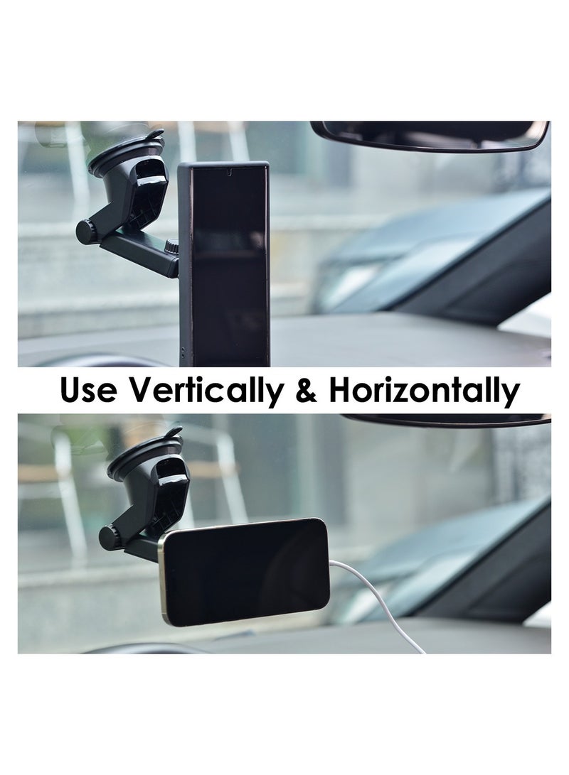 Energizer ECA007 Wireless Charging Vent For Car, MagSafe, Universal Compatibility, Windshield/Dash Mount, Type-C Charging Cable Black  - Image 4