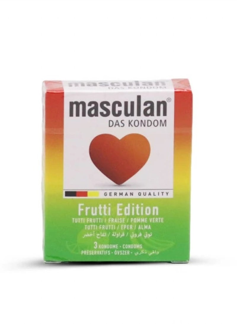 masculan 3-Piece Frutti Edition Condom 