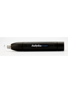 babyliss Nose And Ear Trimmer for men Blue Portable Nose Trimmer for Men- Battery Operated Nostril sal Hair Painless Clipper Black  - Image 2