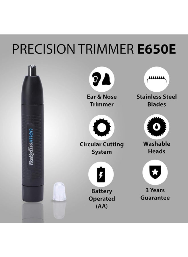 Nose And Ear Trimmer for men Blue Portable Nose Trimmer for Men- Battery Operated Nostril sal Hair Painless Clipper Black - pnsku/N70035112V/45/_/1704339051/95fefc0a-b703-41a6-a434-8dd5c8a3be46