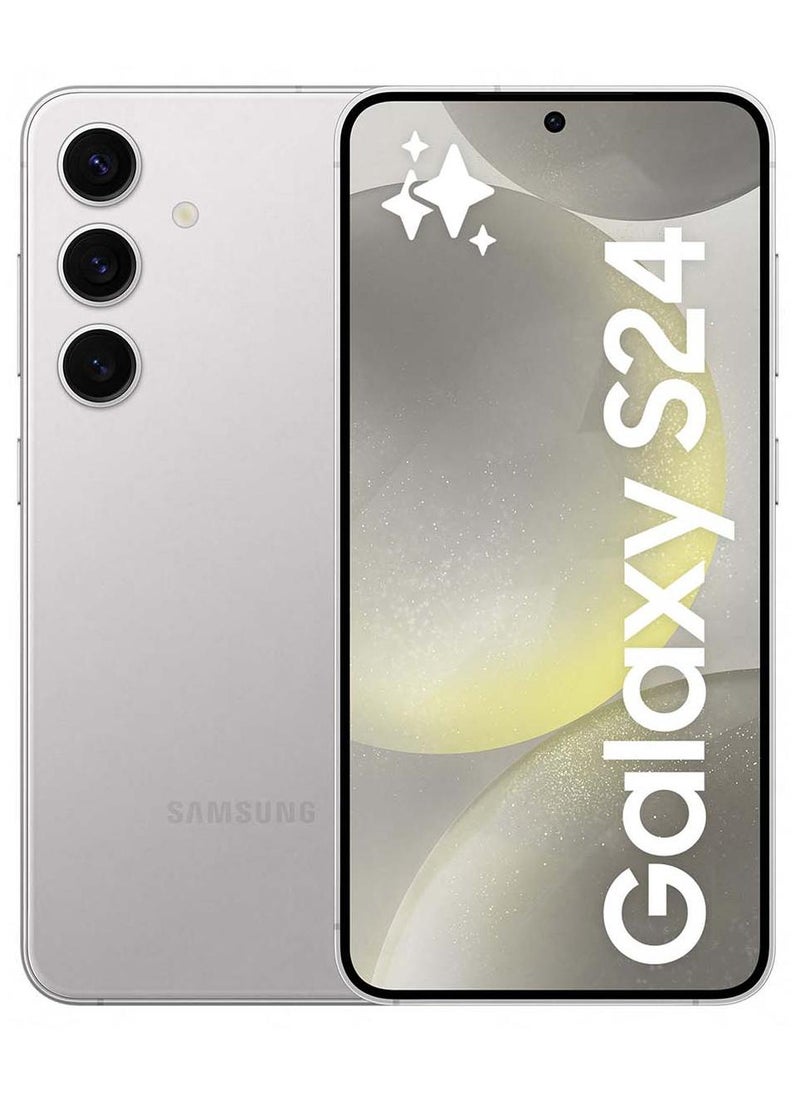 Samsung Galaxy S24 Dual SIM Marble Gray 8GB RAM 256GB 5G - Middle East Version - Image 1