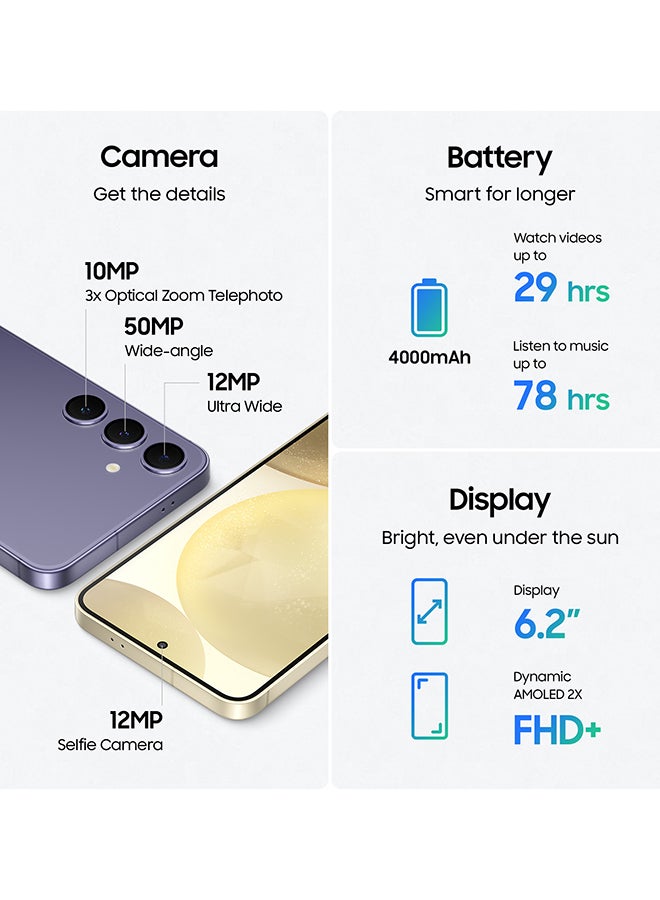 Samsung Galaxy S24 Dual SIM Marble Gray 8GB RAM 256GB 5G - Middle East Version - Image 5