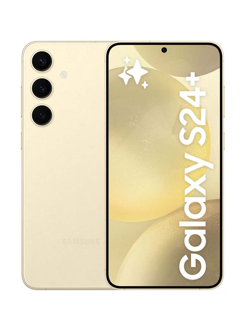 سامسونج هاتف Galaxy S24 Plus ثنائي الشريحة باللون الأصفر الكهرماني وذاكرة الوصول العشوائي (RAM) سعة 12 جيجابايت وسعة 512 جيجابايت يدعم تقنية 5G - إصدار الشرق الأوسط - Image 1