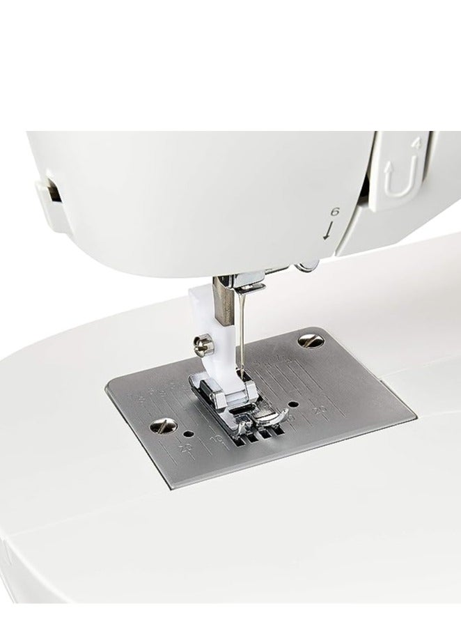 SINGER - M1605 Domestic Sewing Machine, 6 Built-In Stitches, Easy Stitch Selection, With Front loading Bobbin & Adjustable Thread Tension Dial 1605 White - Image 1