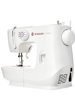 SINGER M1605 Domestic Sewing Machine, 6 Built-In Stitches, Easy Stitch Selection, With Front loading Bobbin & Adjustable Thread Tension Dial 1605 White  - Image 2