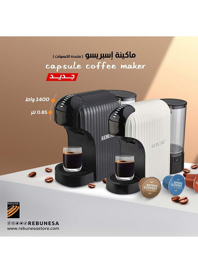 3-In-1 Espresso Machine 0.6 L 1400 W RE-6-039W White