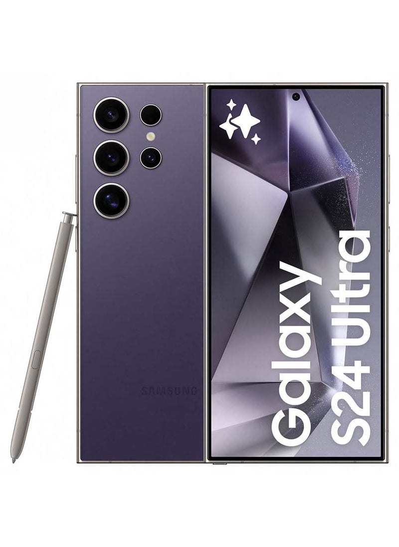 Samsung Galaxy S24 Ultra 5G Dual SIM Titanium Violet 12GB RAM 256GB - Middle East Version - Image 1