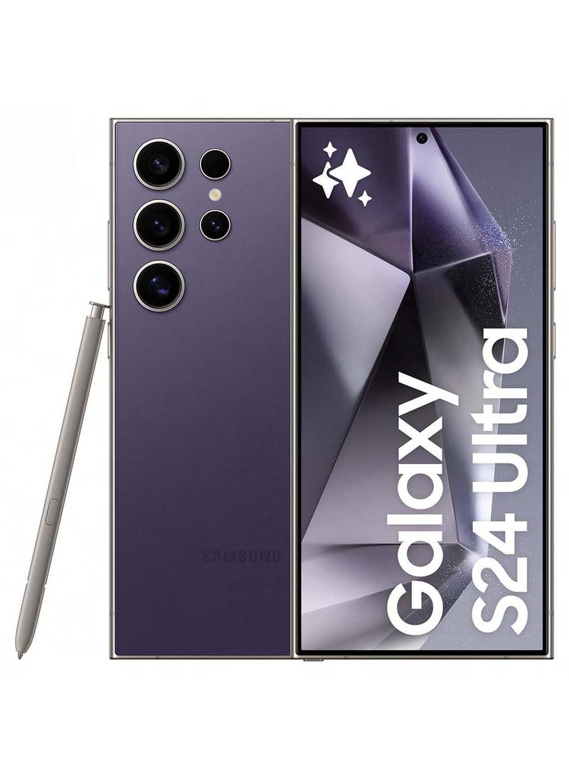 Samsung Galaxy S24 Ultra 5G Dual SIM Titanium Violet 12GB RAM 512GB - Middle East Version - Image 1