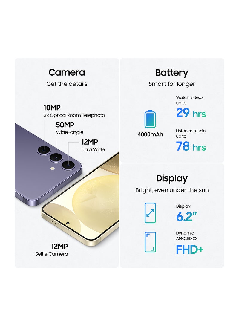 Galaxy S24 Dual SIM Onyx Black 8GB RAM 256GB 5G With Gadget Case, 25W Travel Adapter - Middle East Version - pnsku/N70035281V/45/_/1705519542/77dd9113-0ec5-4edc-93c5-1f459bd5b72e