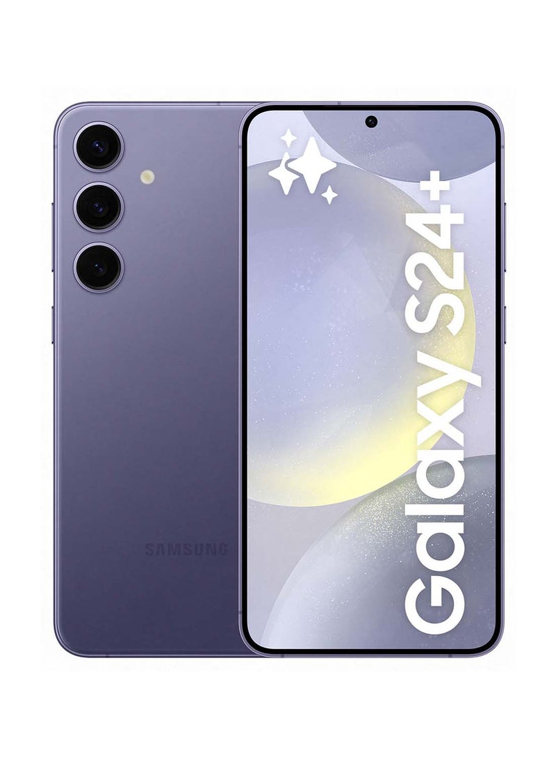 سامسونج - هاتف Galaxy S24 Plus، يدعم تقنية 5G، ثنائي الشريحة، بنفسجي كوبالت، وذاكرة وصول عشوائي (RAM) سعة 12 جيجابايت، وذاكرة داخلية 256 جيجابايت، - إصدار الشرق الأوسط - Image 1