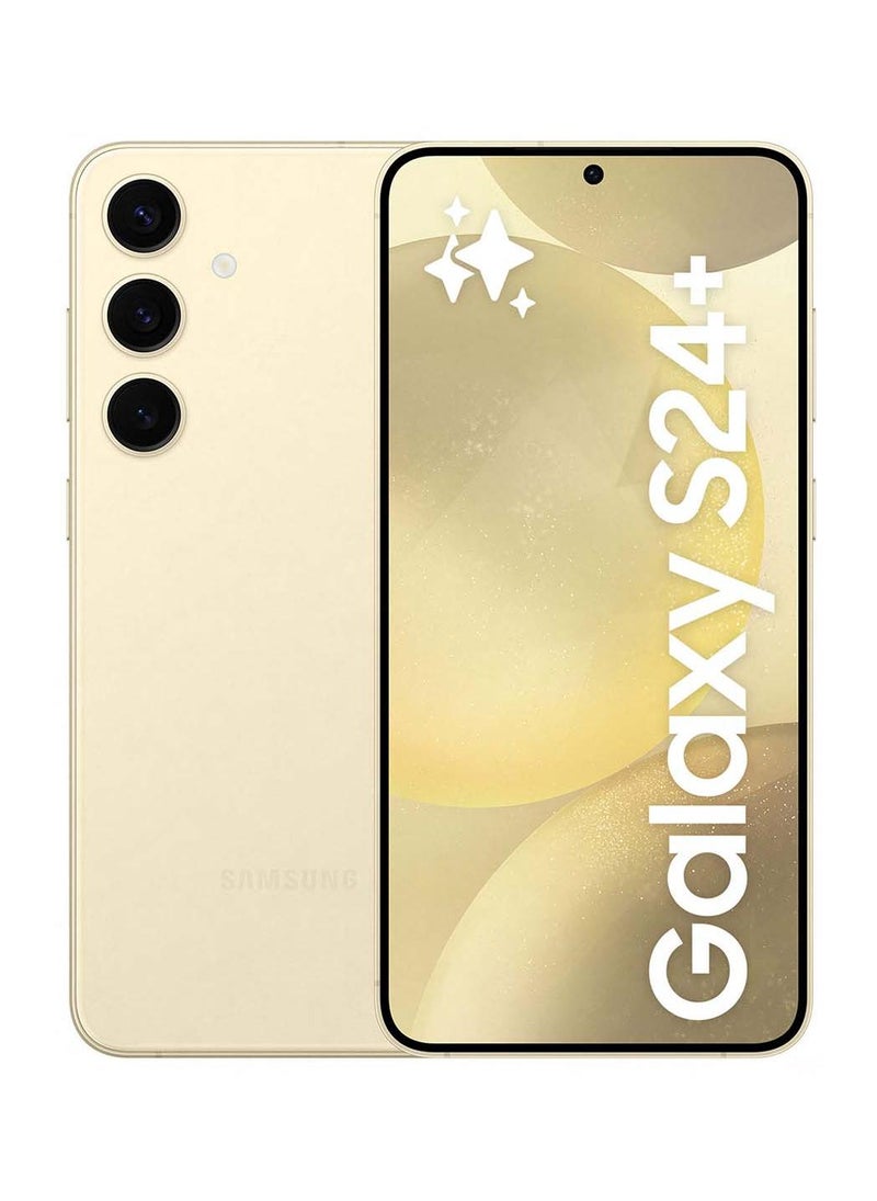 سامسونج هاتف Galaxy S24 Plus 5G ثنائي الشريحة باللون الأصفر الكهرماني وذاكرة الوصول العشوائي (RAM) سعة 12 جيجابايت وسعة 256 جيجابايت - إصدار الشرق الأوسط - Image 1