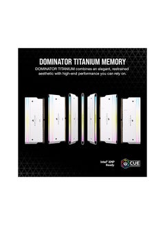 كورسير ذاكرة الوصول العشوائي DOMINATOR TITANIUM RGB DDR5 RAM 64GB (2x32GB) DDR5 6400MHz CL32 Intel XMP iCUE ذاكرة كمبيوتر متوافقة  - Image 2