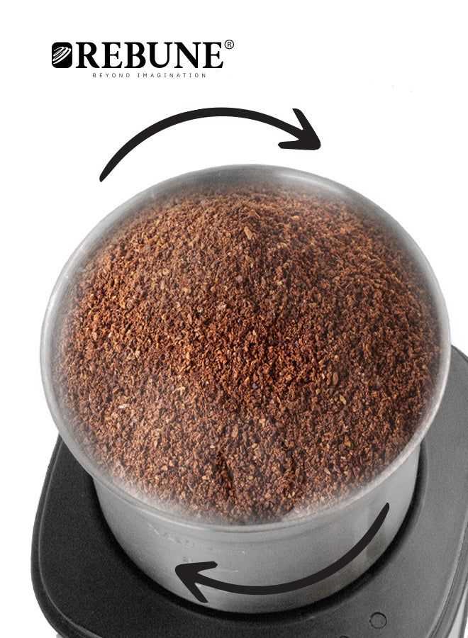 ريبون مطحنة قهوة كهربائية 0.08 kg 300 W RE-2-149 - Image 5