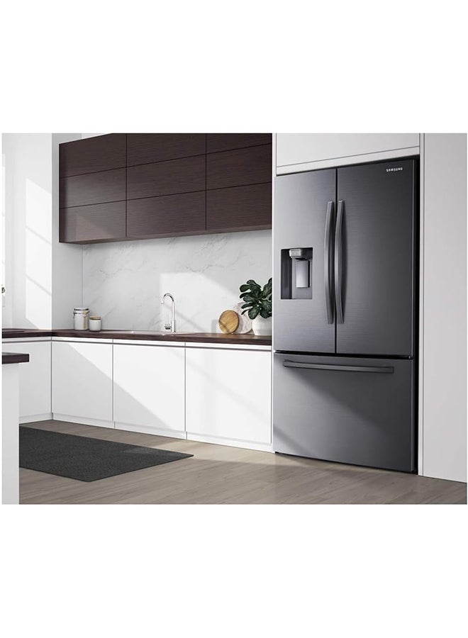 Samsung - Renewed - Series 8 French Style Fridge Freezer With Twin Cooling Plus- Real Stainless RF23R62E3SREU Silver - Image 1