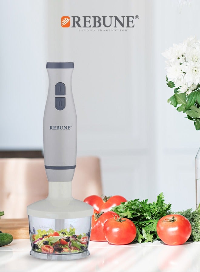 REBUNE 3-In-1 Hand Blender 2 L 400 W RE-2-129 White  - Image 3
