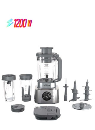 Foodi Power Nutri Blender 4-In-1, Slice, Grate & Chop, Blend Smoothie Bowls, Spreads & DrInks, Automatic Programs, 2.1L Jug, 700ml Cup & 530ml XL Bowl With Power Paddle 1200 W CB400ME Silver - pnsku/N70035454V/45/_/1746519943/92eee21a-8447-4f00-a19c-79feb3bb62d7