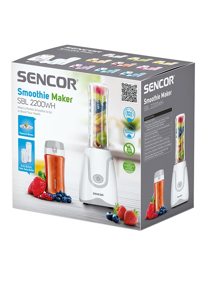 Sencor - Smoothie Maker With 2 Bottles 2200 W SBL 2200WH White - Image 1