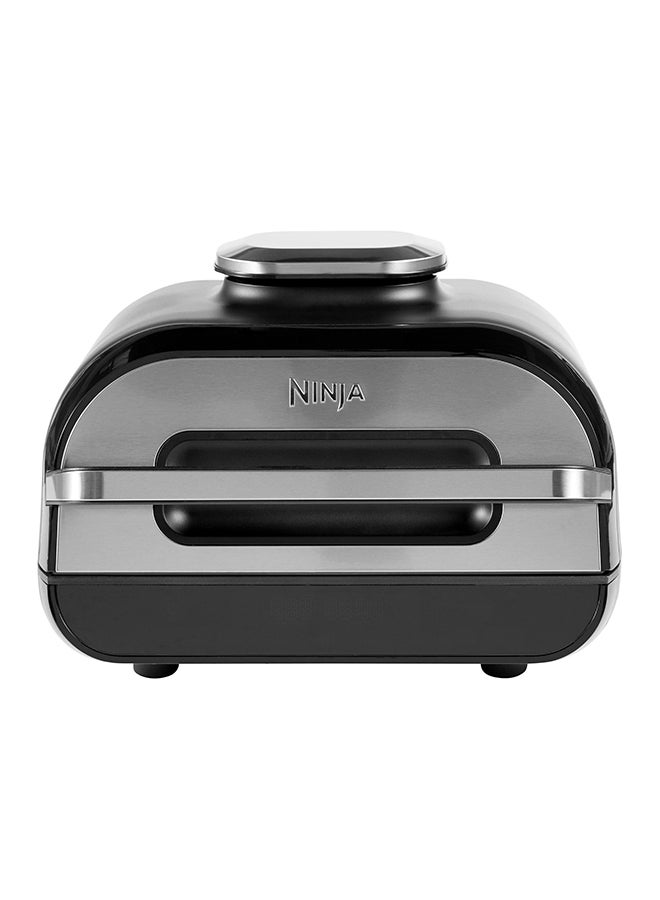 Ninja Foodi MAX Health Grill & Air Fryer 5.7L With Digital CookIng Probe, 6-In-1, Air Fry, Grill, Bake, Roast And more, Dishwasher Safe Parts, Large Grill Plate 3.8 L 2460 W AG551ME Silver/Black 