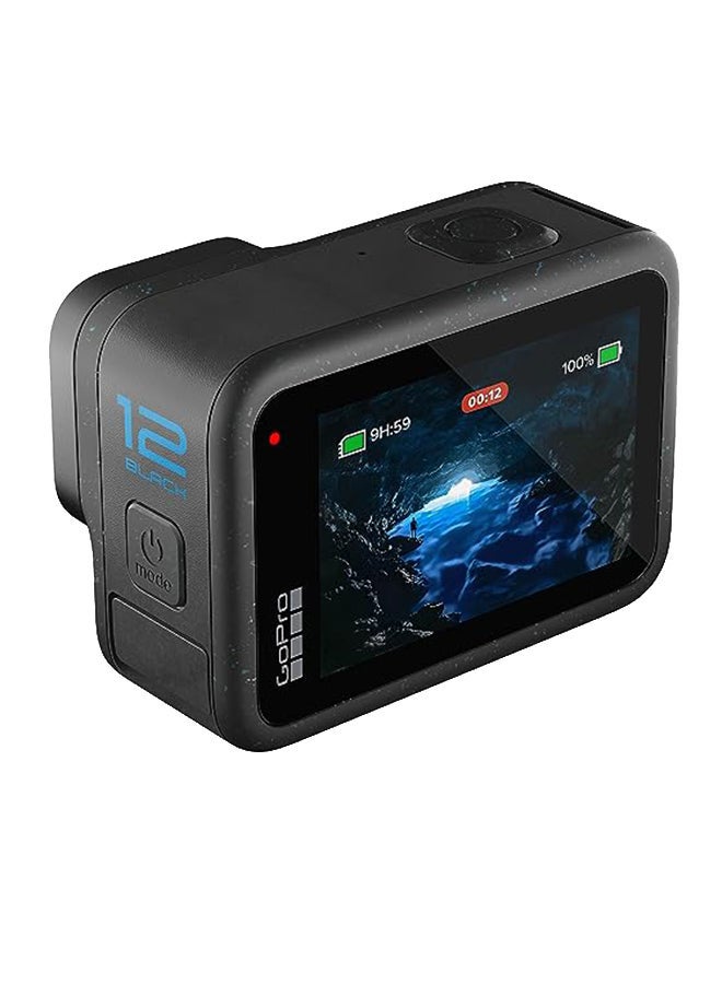 GoPro - HERO12 Black Waterproof Action Camera With Extreme MicroSDXC UHS-I Card 256 GB - Image 1
