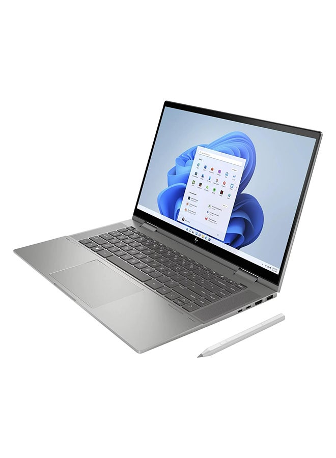HP - 2023 Envy x360 2-In-1 (Upgraded Version) Laptop 15.6 Inch FHD 1920 x 1080 LED-Backlit 13Th Generation Intel Core i7-1355U 10-Core 32GB DDR4 1TB SSD Wi-Fi 6E Windows 11 Pro Bluetooth 5.3 Backlit Keyboard Touch Screen Platinum Grey Platinum Grey - Image 1