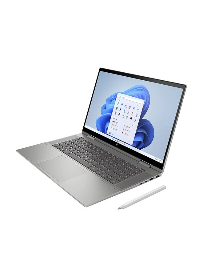 HP - 2023 Envy x360 2-In-1 (Upgraded Version) Laptop 15.6 Inch FHD 1920 x 1080 LED-Backlit 13Th Generation Intel Core i7-1355U 10-Core 64GB DDR4 2TB SSD Wi-Fi 6E Windows 11 Pro Bluetooth 5.3 Backlit Keyboard Touch Screen English Platinum Grey - Image 1