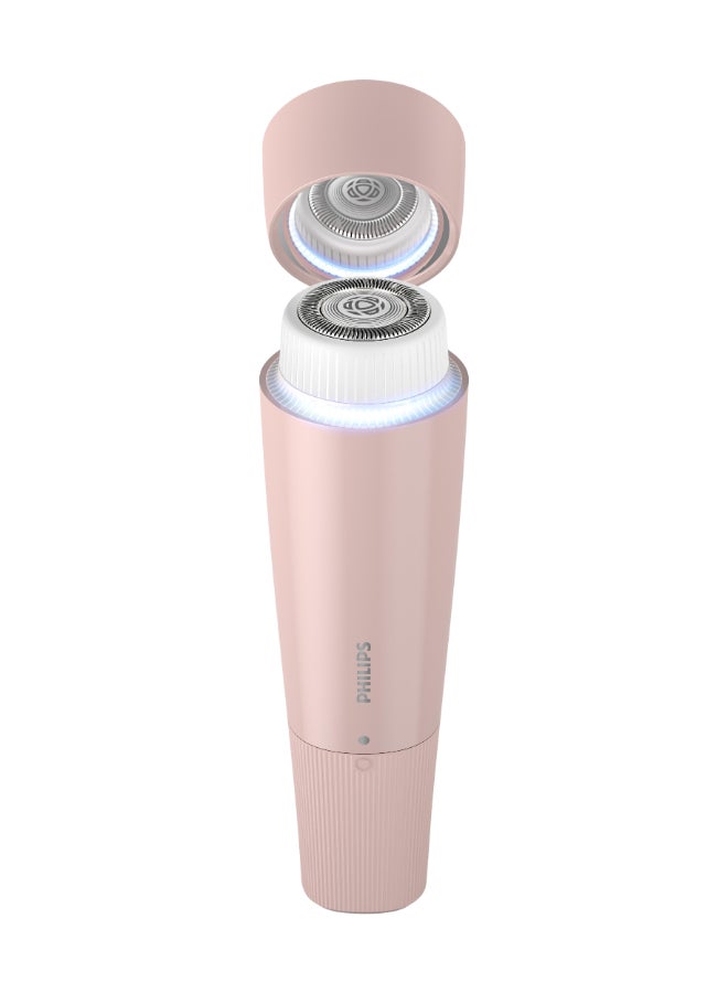 Philips - 5000 Series Facial Hair Remover Smooth Skin on the Go for Upper Lip, Chin, Cheeks, Lychee Pink, BRR454/00 Lychee Pink - Image 1