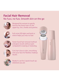 5000 Series Facial Hair Remover Smooth Skin on the Go for Upper Lip, Chin, Cheeks, Lychee Pink, BRR454/00 Lychee Pink - pnsku/N70035515V/45/_/1714396254/80dcb395-03f6-4aef-98a7-9d231e52764b