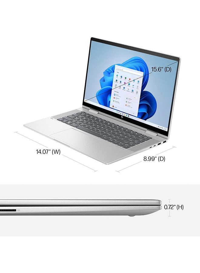 إتش بي - Envy X360 15-fe0053dx With 15.6 Inch FHD Touch Display, Intel Core i7-1355u Processor, 16GB RAM, 512GB SSD, Intel Iris Xe Graphics, Windows 11 Grey Grey - Image 1